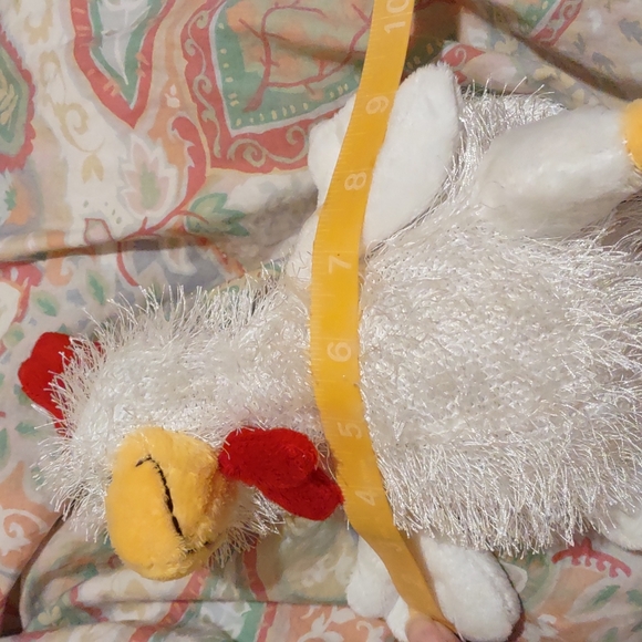 ✓Ganz Fuzzy White Chicken 12" Stuffed Animal - Picture 12 of 12